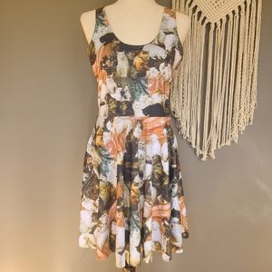 BlackMilk | Cat Print Skater Dress Large NWT